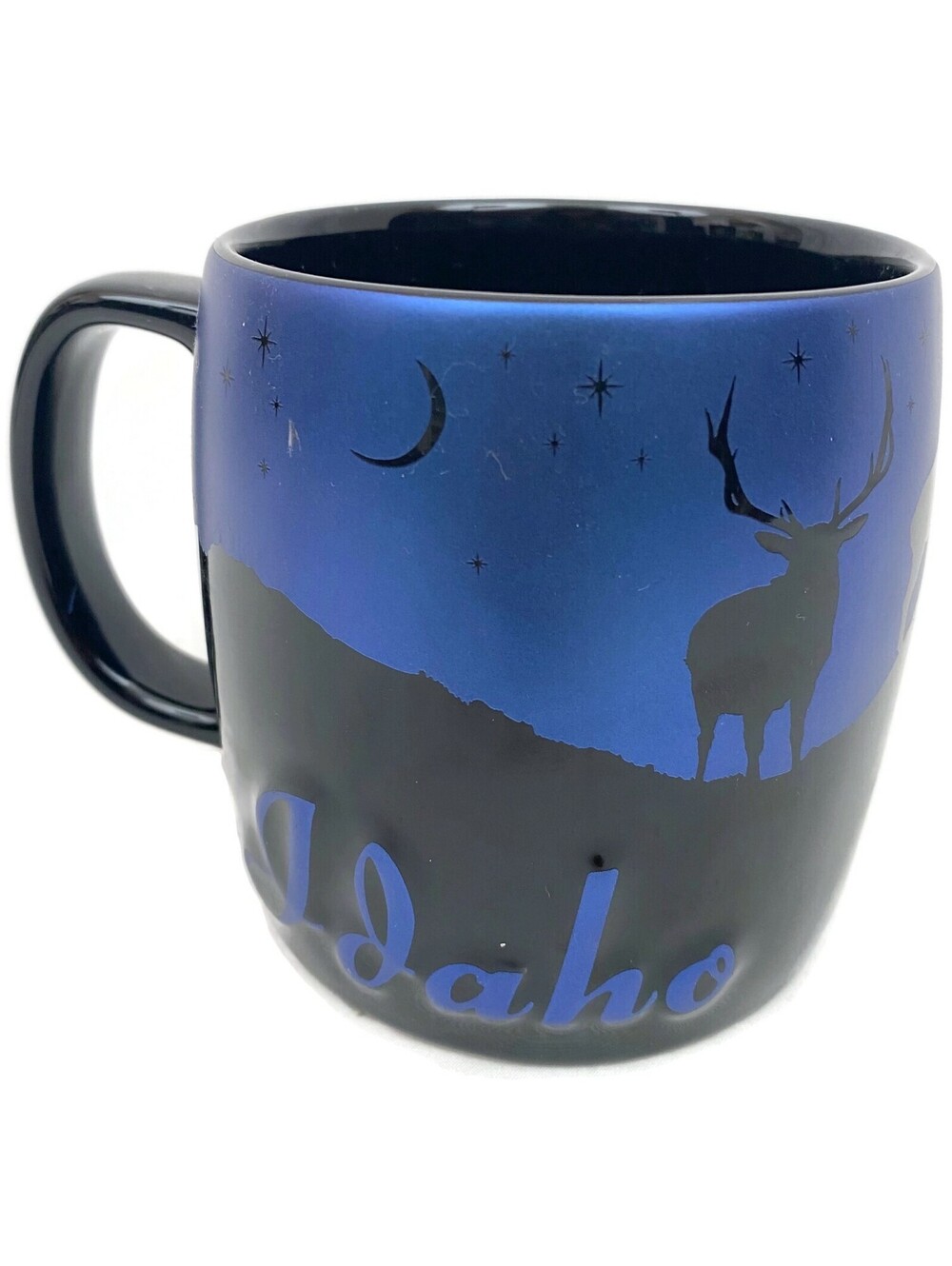 Americaware Idaho Coffee Mug Night Sky Silhouette Blue Black 22 oz
